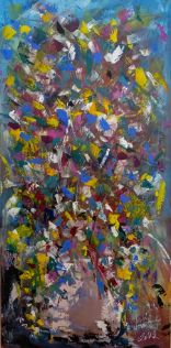 "ABSTRACT BOUQUET– CELEBRATION OF COLOR AND MOTION" By Toni Al Maalouf